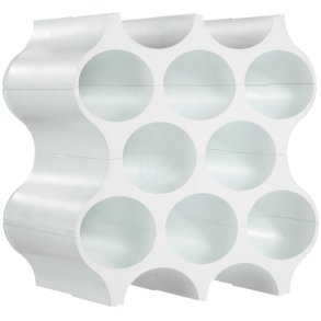 Koziol SET-UP Weinregal 36,4x35,3 cm, Cotton White
