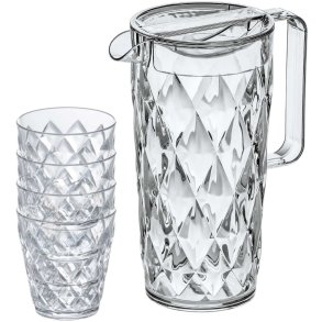 Koziol CRYSTAL Kande m. 4 Glas 250 ml