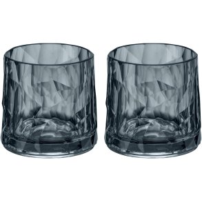 Koziol CLUB No. 2 Whiskeyglas 2er Set 25 cl, Grau