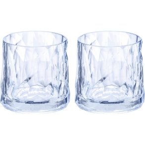Koziol CLUB No. 2 Whiskeyglas 2er Set 25 cl, Aquamarine