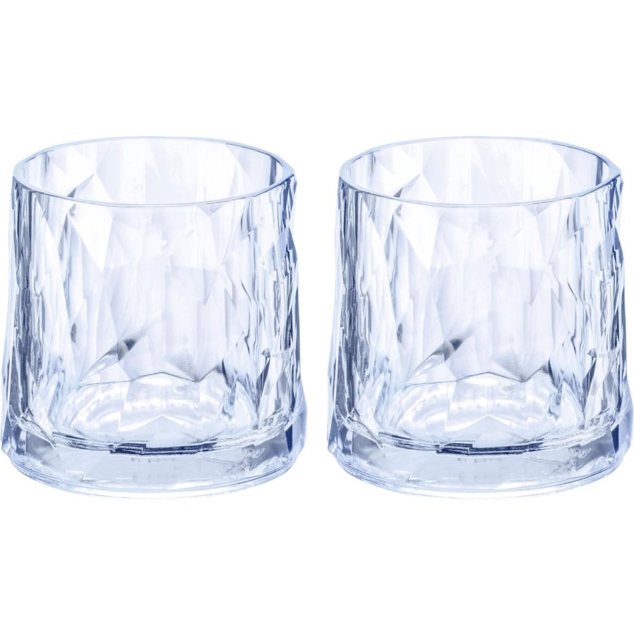 Koziol CLUB No. 2 Whiskeyglas 2er Set 25 cl, Aquamarine