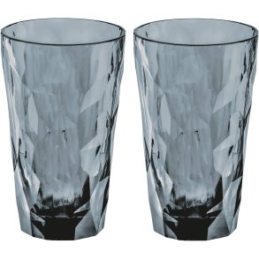 Koziol CLUB No. 6 Waterglas 2-delige set 30 cl, Grijs