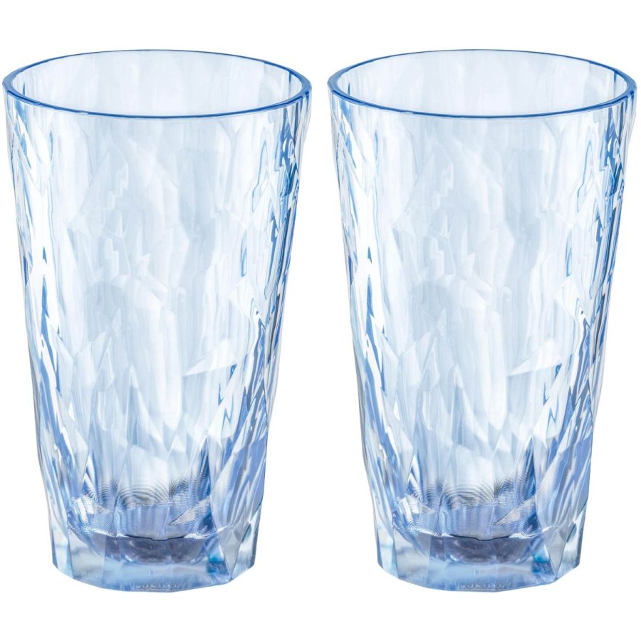 Koziol CLUB No. 6 Waterglas 2-delige set 30 cl, Aquamarine