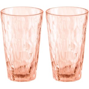 Koziol CLUB No. 6 Waterglas 2-delige set 30 cl, Rose Quartz
