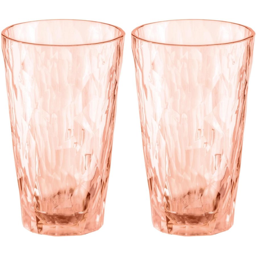 Koziol CLUB No. 6 Waterglas 2-delige set 30 cl, Rose Quartz