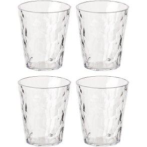 Koziol CLUB No. 1 Waterglas 4-delige set 25 cl, Crystal Clear