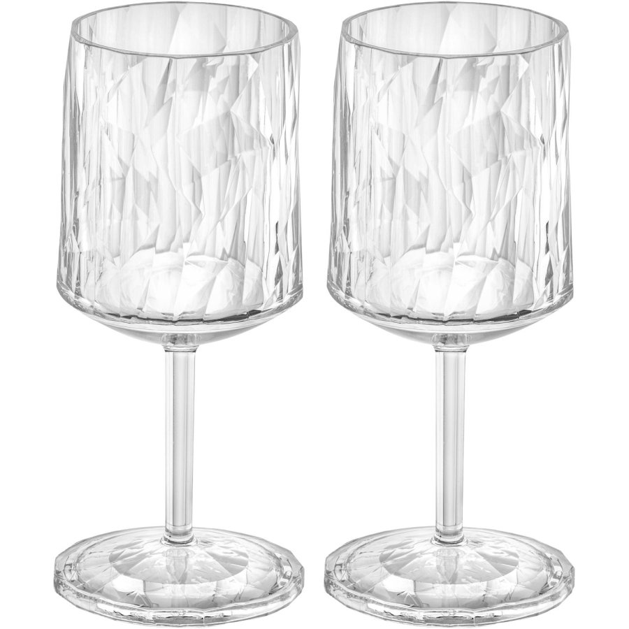 Koziol CLUB No. 9 Wijnglas 2-delige set 20 cl, Crystal Clear