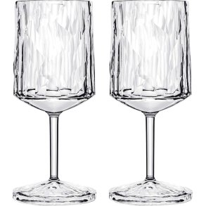 Koziol CLUB No. 21 Wijnglas 2-delige set 25 cl, Crystal Clear