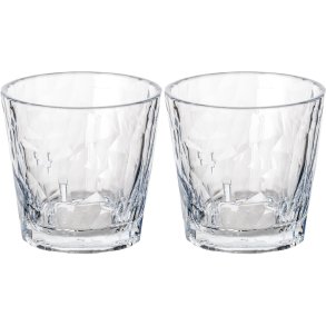 Koziol CLUB No. 22 Waterglas 2-delige set 25 cl, Crystal Clear