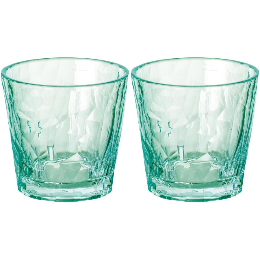 Koziol CLUB No. 22 Waterglas 2-delige set 25 cl, Jade