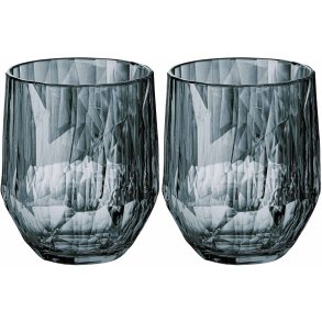 Koziol CLUB No. 24 Wijnglas 2-delige set 30 cl, Transparent Grey