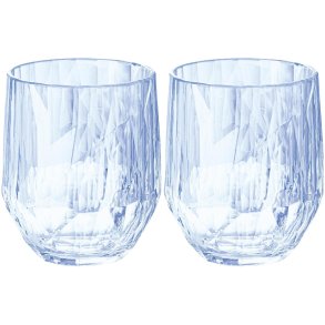 Koziol CLUB No. 24 Wijnglas 2-delige set 30 cl, Transparent Aquamarine