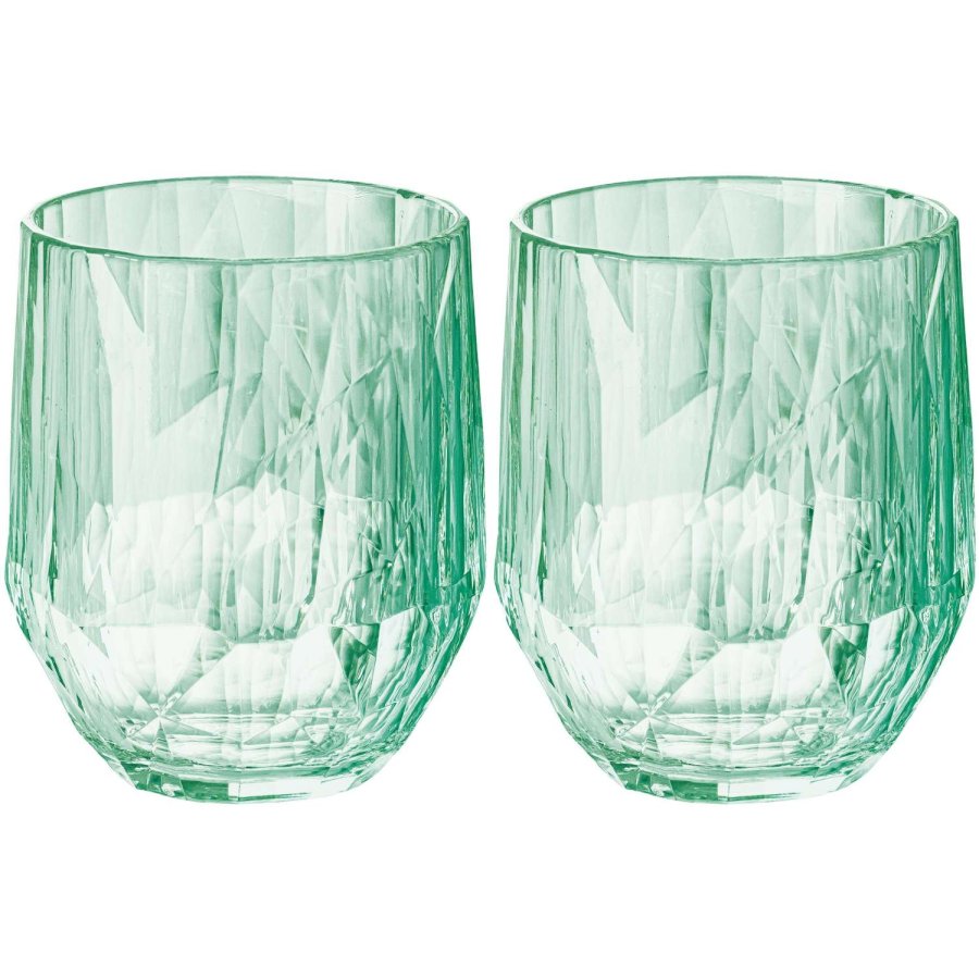 Koziol CLUB No. 24 Wijnglas 2-delige set 30 cl, Transparent Jade
