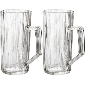 Koziol CLUB No. 26 Bierglas 2er Set 50 cl, Crystal Clear