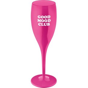 Koziol CHEERS No. 1 GOOD MOOD CLUB Champagneglas 10 cl, Glamour Pink