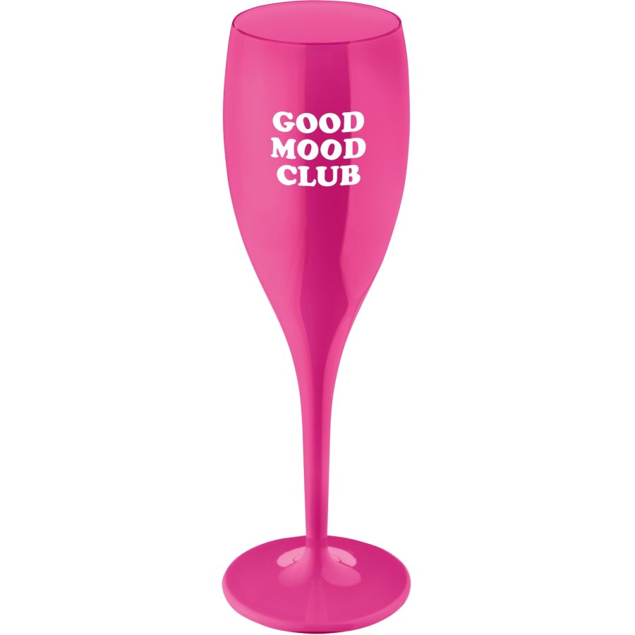 Koziol CHEERS No. 1 GOOD MOOD CLUB Champagneglas 10 cl, Glamour Pink