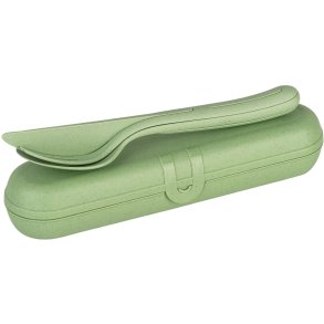 Koziol KLIKK Bestikst m. Etui, Nature Leaf Green