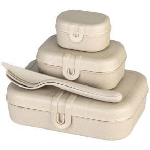 Koziol PASCAL Lunchboxset 23,2x16,6 cm, Nature Desert Sand