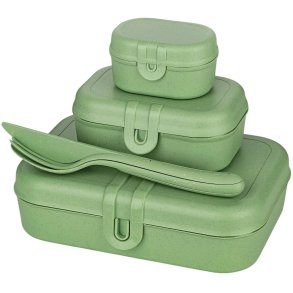 Koziol PASCAL Lunchboxset 23,2x16,6 cm, Nature Leaf Green