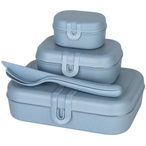 Koziol PASCAL Lunchboxset 23,2x16,6 cm, Nature Flower Blue