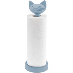 Koziol MIAOU Kchenrollenhalter H36,9, Nature Flower Blue