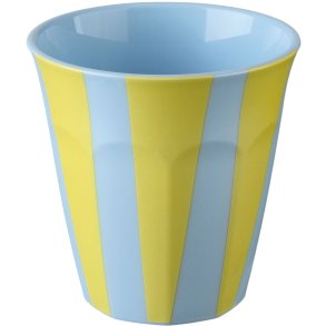 Koziol NORA STRIPES Becher 15 cl, Sweet Blue/Yellow