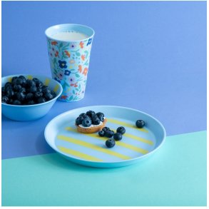 Koziol NORA Tallerken 20,5 cm, Sweet Blue