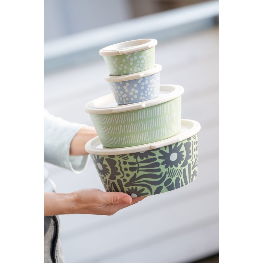 Koziol BLOMSTER Aufbewahrungsbox 2,2 L, Nature Leaf Green