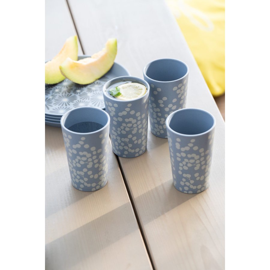 Koziol BLOMSTER Kop 35 cl, Nature Flower Blue