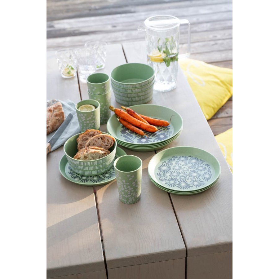 Koziol BLOMSTER Tiefer Teller 24 cm, Nature Leaf Green