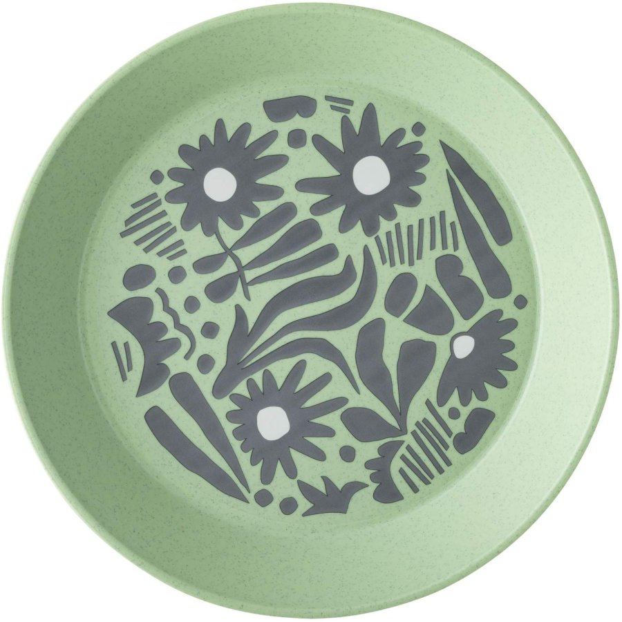 Koziol BLOMSTER Tiefer Teller 24 cm, Nature Leaf Green