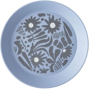Koziol BLOMSTER Tiefer Teller 24 cm, Nature Flower Blue