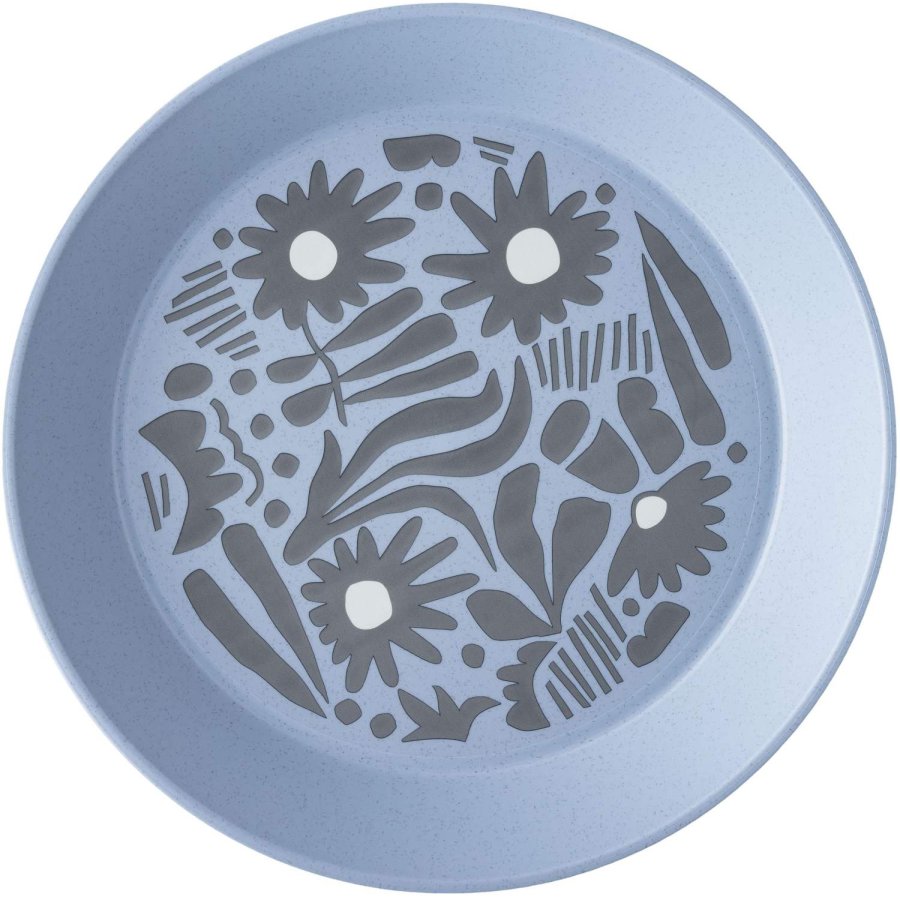 Koziol BLOMSTER Tiefer Teller 24 cm, Nature Flower Blue