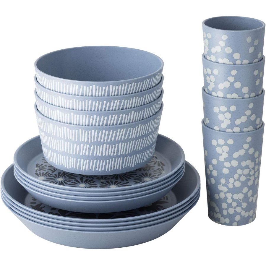 Koziol BLOMSTER SET Stels�t 16 Dele, Nature Flower Blue