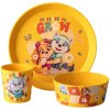 Koziol CONNECT Paw Patrol Kindergeschirr-Set, Organic Honey Yellow