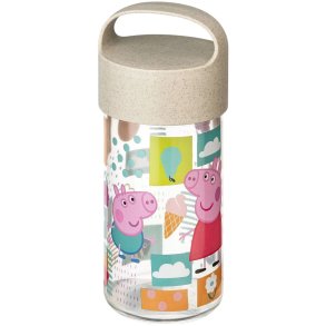 Koziol BUDDY Gurli Gris Snackboks/Drikkedunk 500 ml, Organic Sand