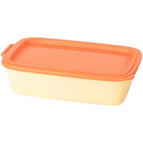 Koziol NORA Lunchbox 1,4 L, Sweet Yellow/Strong Coral