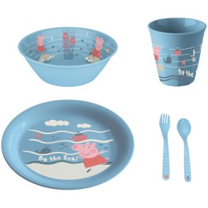 Koziol WAVES Gurli Gris Spisesæt, Powder Blue