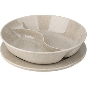 Koziol CONNECT SEPAREE Menteller mit Deckel 1,5 L, Nature Desert Sand