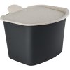 Koziol BIBO Biomüllbehälter 3 L, Nature Ash Grey