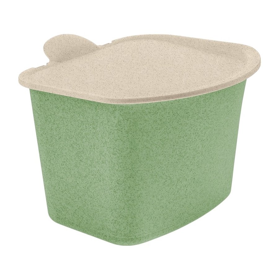 Koziol BIBO Biomüllbehälter 3 L, Nature Leaf Green