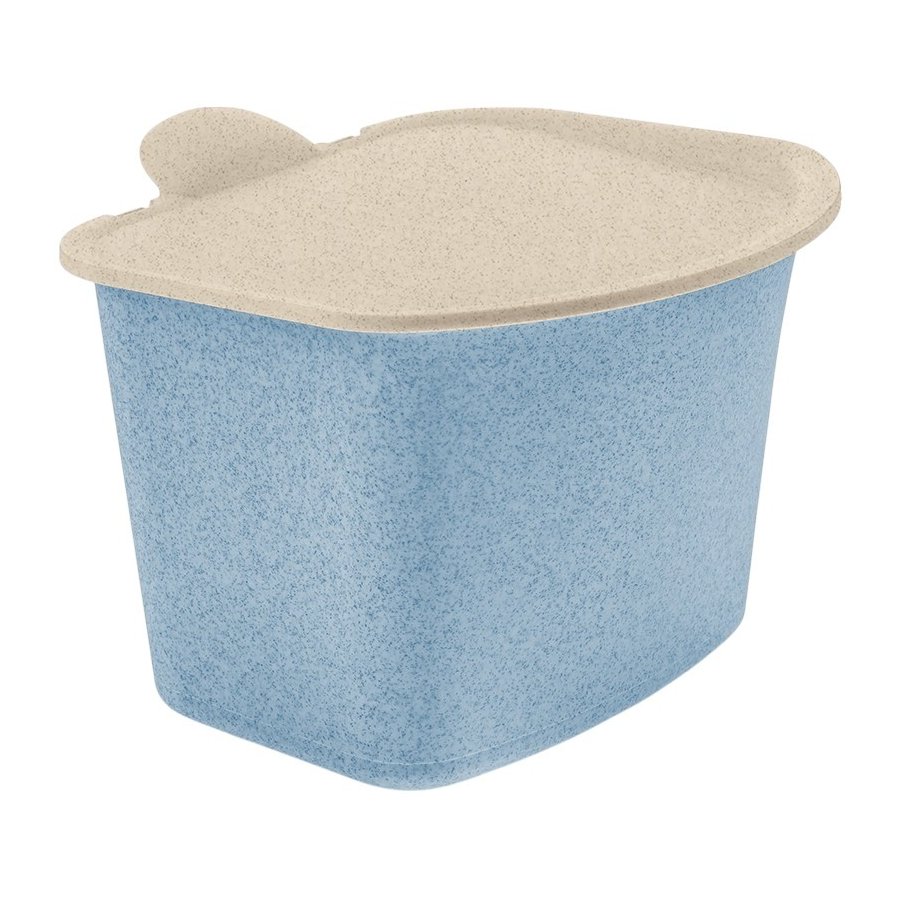 Koziol BIBO Biomllbehlter 3 L, Nature Flower Blue