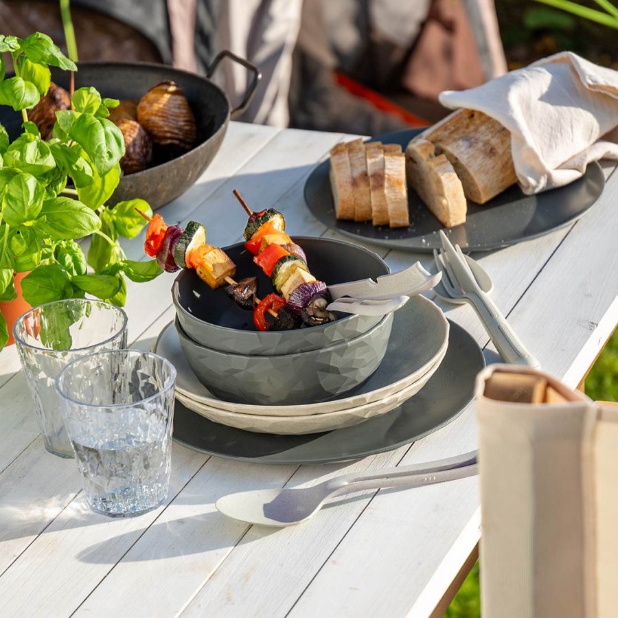 Koziol CLUB SET SKAGEN Tafelservice 10-teilig, Nature Ash Grey