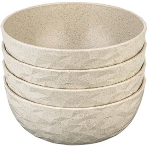 Koziol CLUB Schssel 4er Set 70 cl, Nature Desert Sand