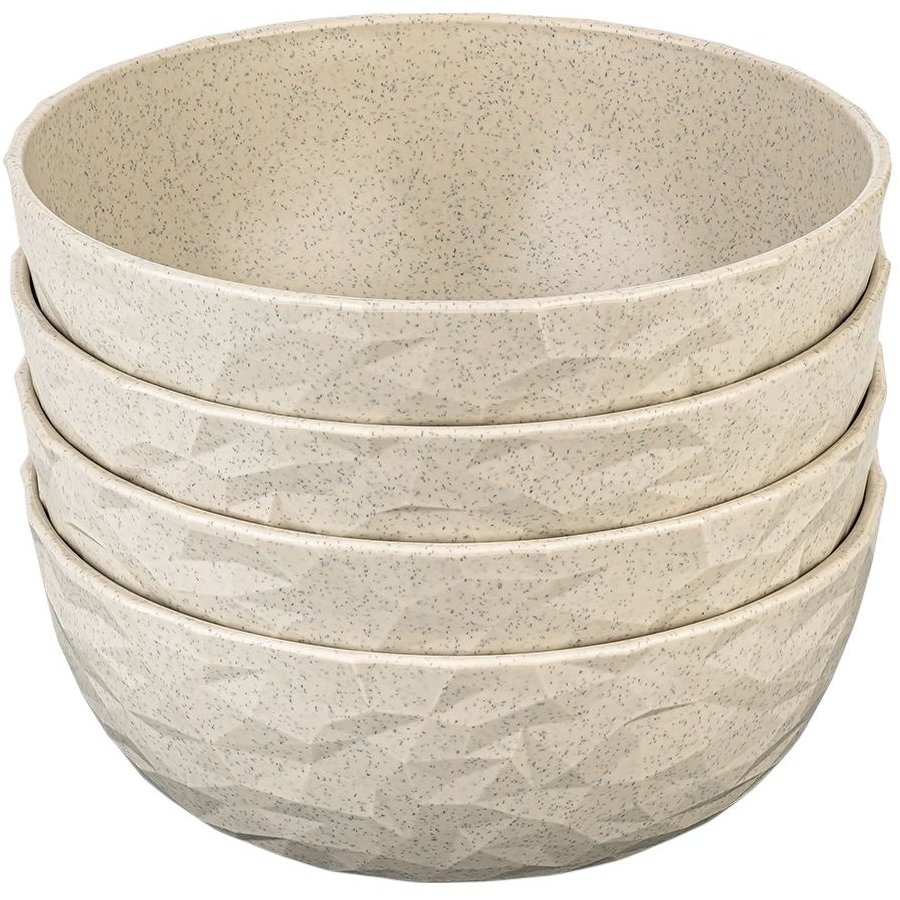 Koziol CLUB Schüssel 4er Set 70 cl, Nature Desert Sand