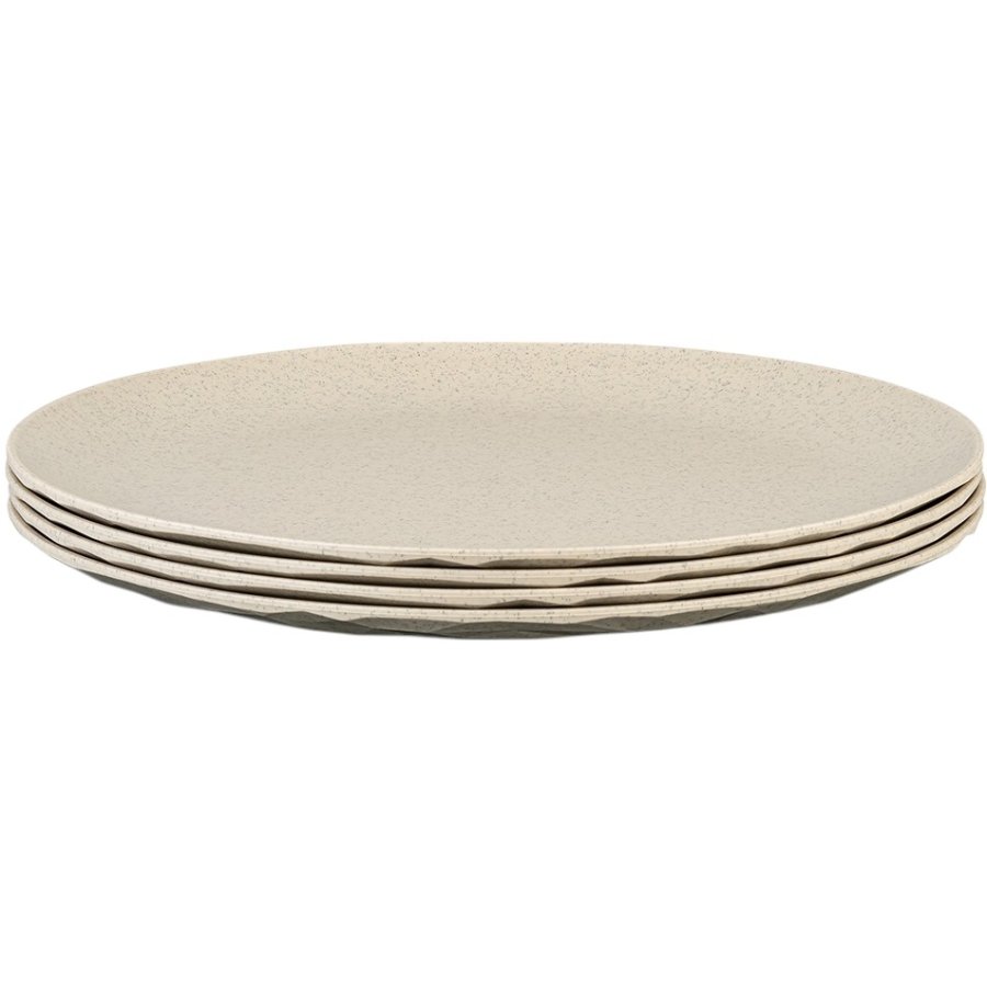 Koziol CLUB Teller 4er Set 26 cm, Nature Desert Sand