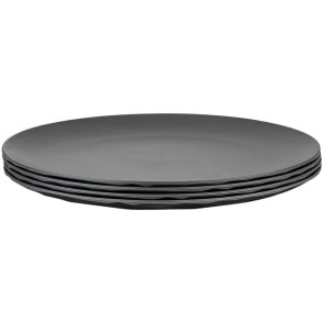 Koziol CLUB Teller 4er Set 26 cm, Nature Ash Grey