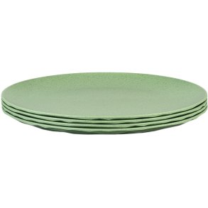 Koziol CLUB Teller 4er Set 26 cm, Nature Leaf Green