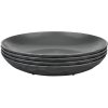Koziol CLUB Teller 4er Set 22 cm, Nature Ash Grey