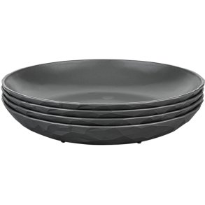 Koziol CLUB Teller 4er Set 22 cm, Nature Ash Grey